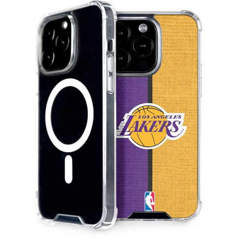 NBA Los Angeles Lakers Canvas iPhone 15 Pro MagSafe Case